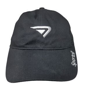 Sportoli Boy's Snapback Mesh Back Hat Black Adjustable Embroidered Logo